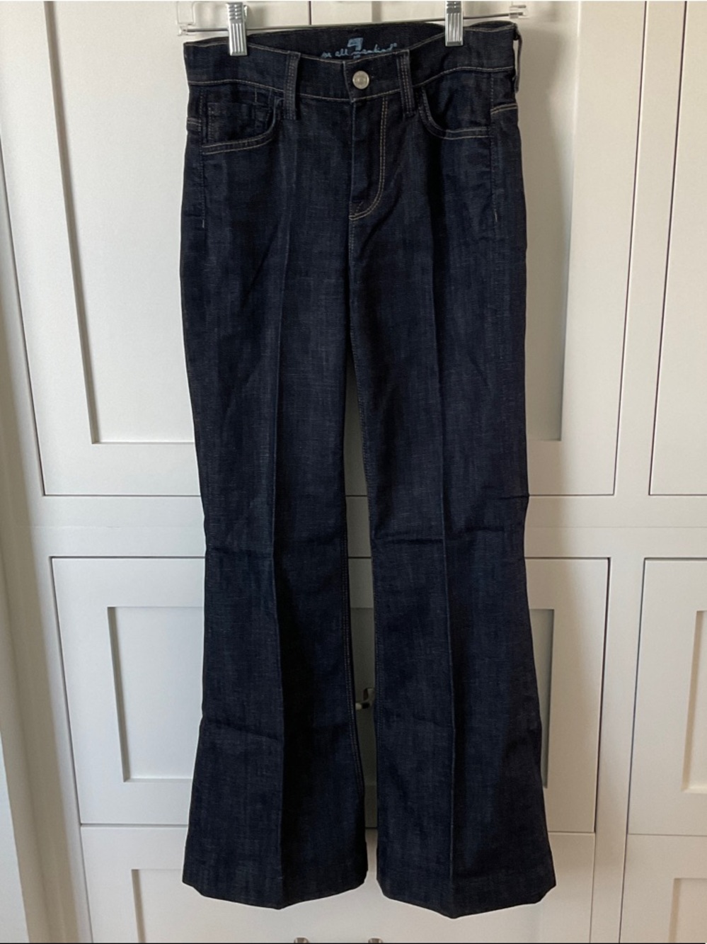 7 For All Mankind Dark Indigo Flare Jeans